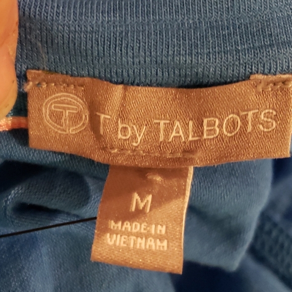 T for talbots blue sleeveless collared polo NWT 💙 - Picture 6 of 6